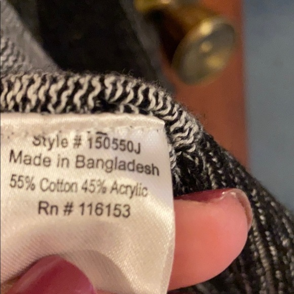 Poof! Black Draped Sweater - Picture 4 of 4